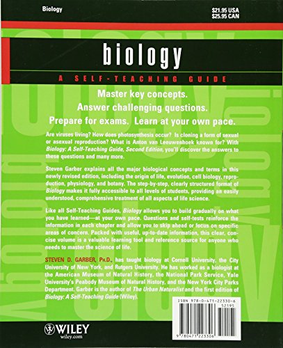 Biology: A Self-Teaching Guide, 2nd edition