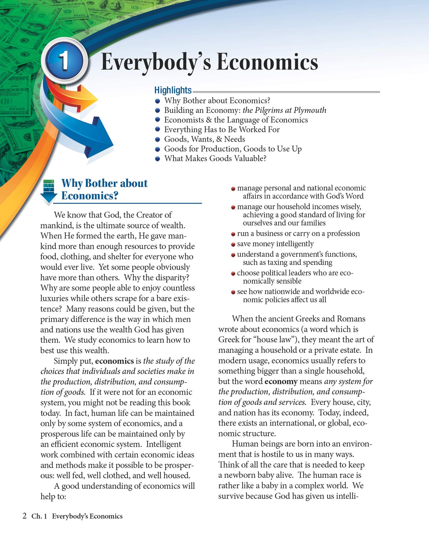 Economics: Work and Prosperity