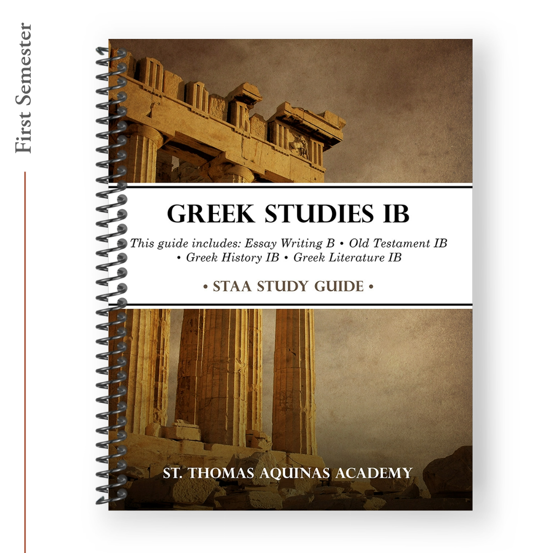 Semester 1: Greek Studies IB Study Guide