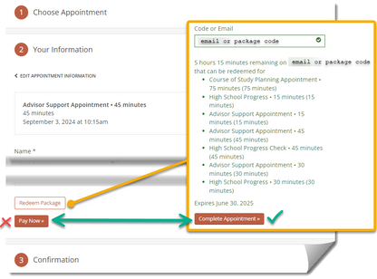 Advisor Appointments